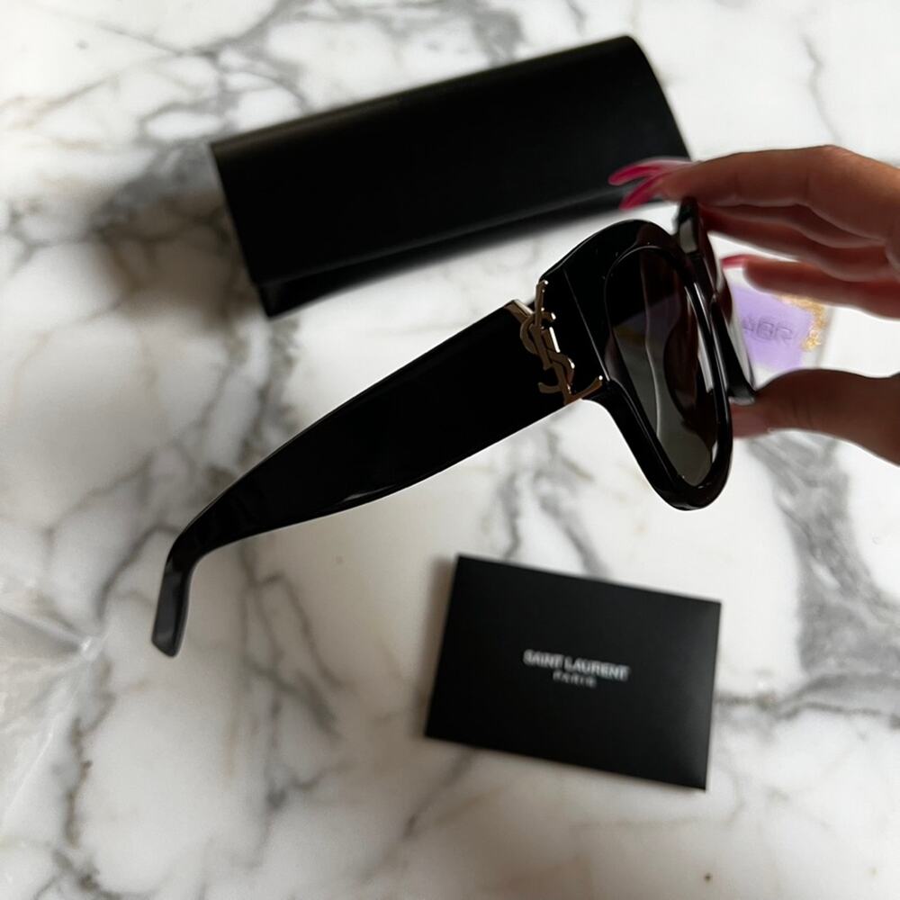 Saint Laurent Black Sunglasses - Picture 7 of 10